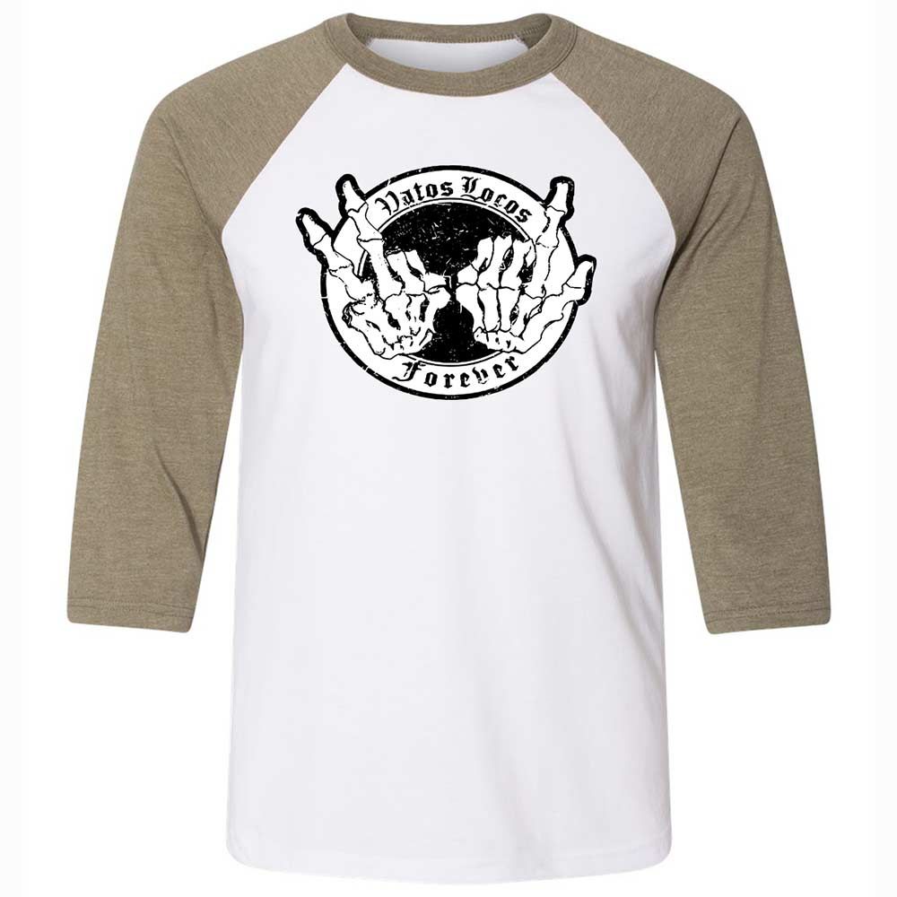 Vatos Locos Forever - White/Heather Olive - 4