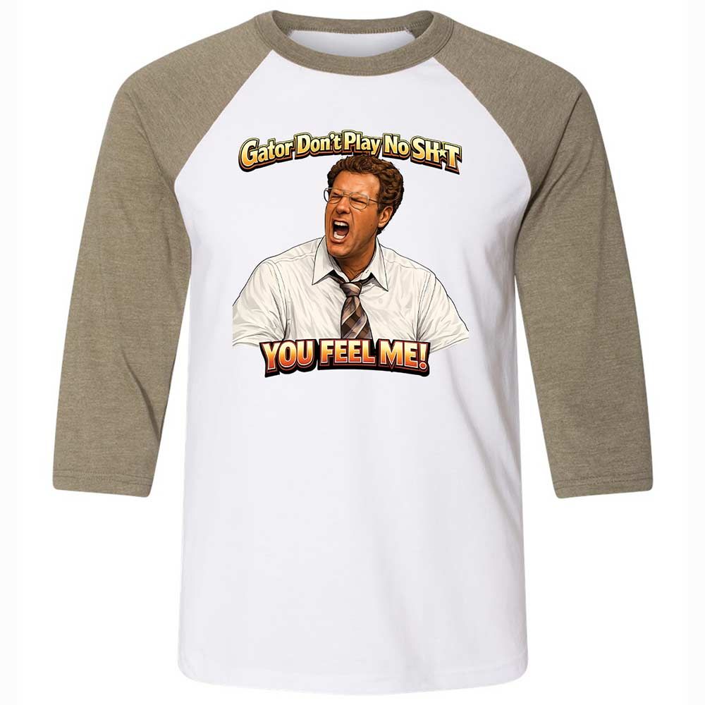 Unisex 3/4 Baseball Tee - VCLS1ZND - White/Heather Olive - 4