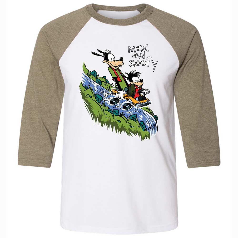 Unisex 3/4 Baseball Tee - SGKHQ5ZS - White/Heather Olive - 4