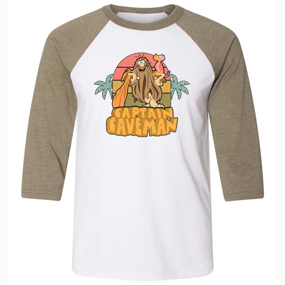 Unisex 3/4 Baseball Tee - 14ESE9PQ - White/Heather Olive - 4
