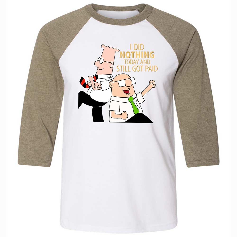 I Did Nothing and Still Got Paid - White/Heather Olive - 4