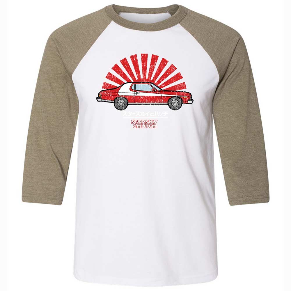 Unisex 3/4 Baseball Tee - GUUYLYTQ - White/Heather Olive - 4