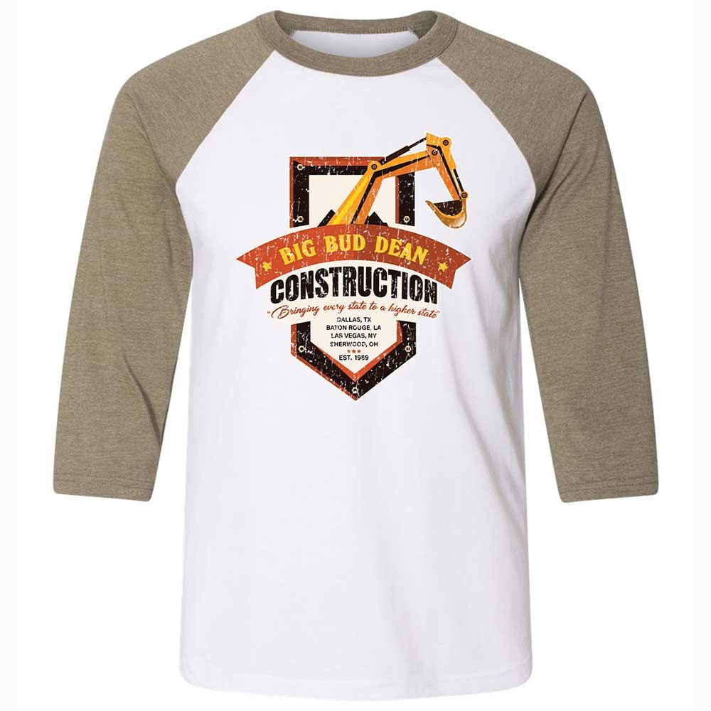 Unisex 3/4 Baseball Tee - AE3DNXRY - White/Heather Olive - 4