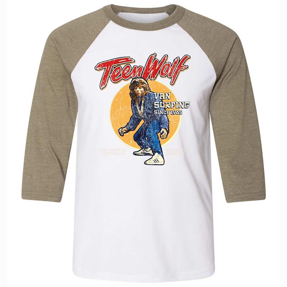 Unisex 3/4 Baseball Tee - G73F52UL - White/Heather Olive - 4