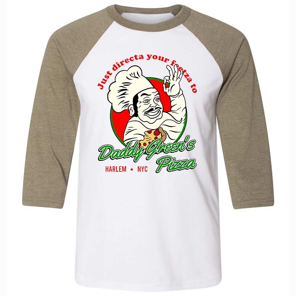 Unisex 3/4 Baseball Tee - 7H52XY3F - White/Heather Olive - 4