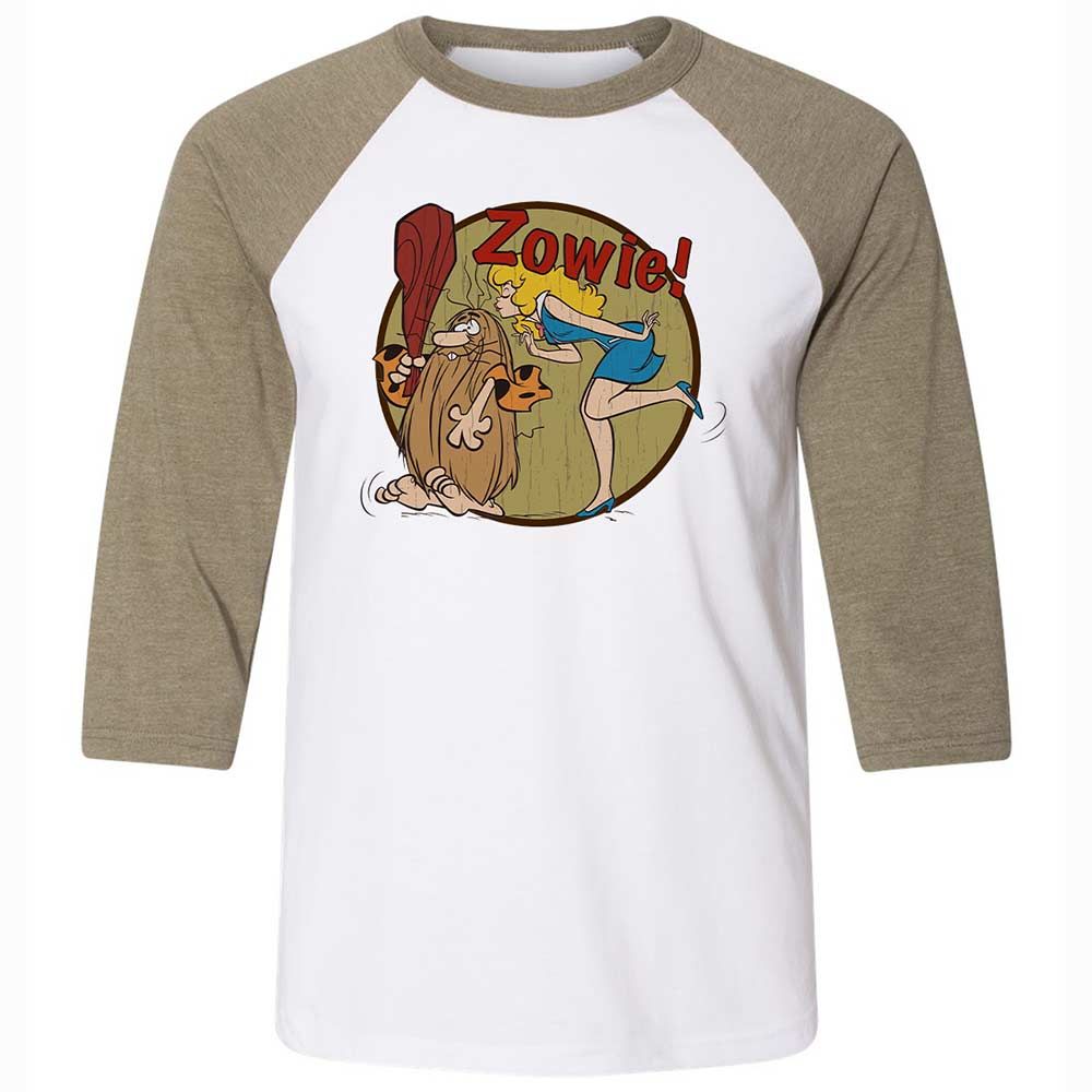 Unisex 3/4 Baseball Tee - KZCTSA4S - White/Heather Olive - 4