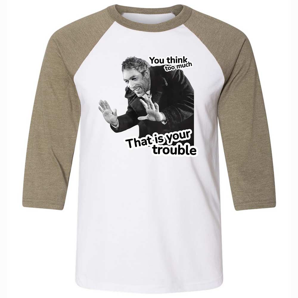 Unisex 3/4 Baseball Tee - 2V43RBG2 - White/Heather Olive - 4