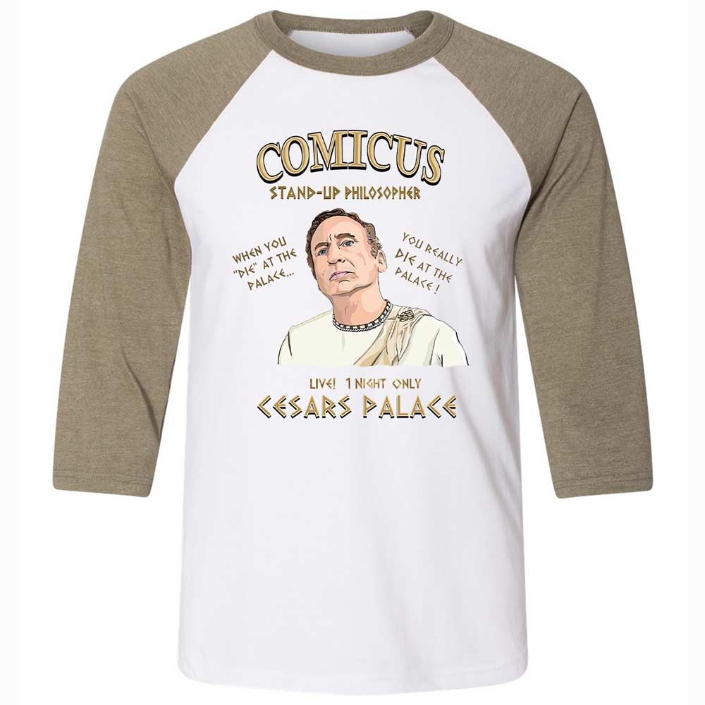 Comicus- Stand-up Philosopher - White/Heather Olive - 4