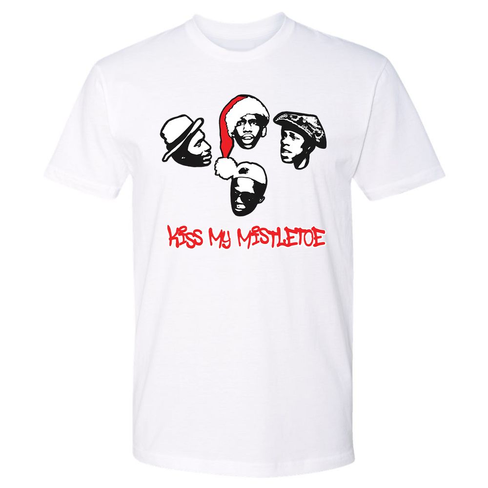 Kiss My Mistletoe Xmas Rap - White - 4