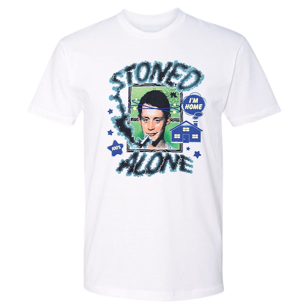 Stoned home alone - White - 4