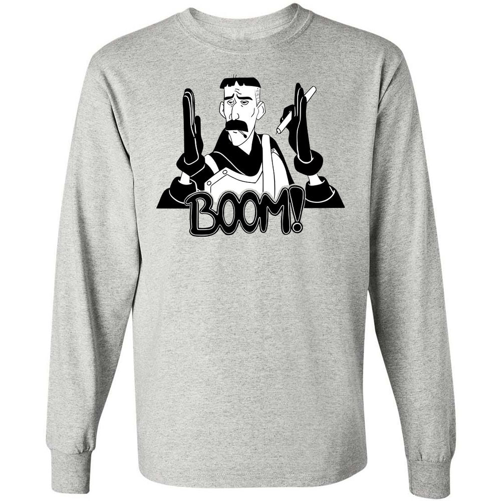 Long Sleeve T-Shirt - DM89XFUB - Ash - 5