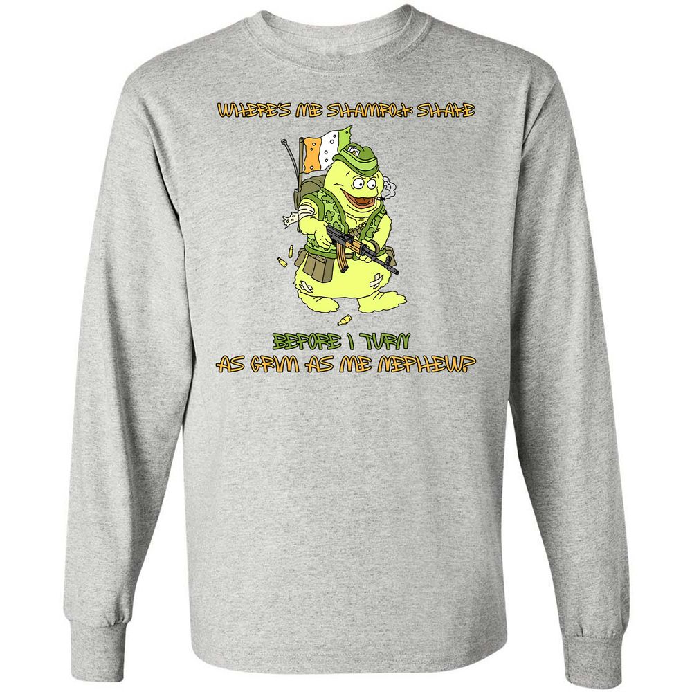 Long Sleeve T-Shirt - U7XANU8K - Ash - 5