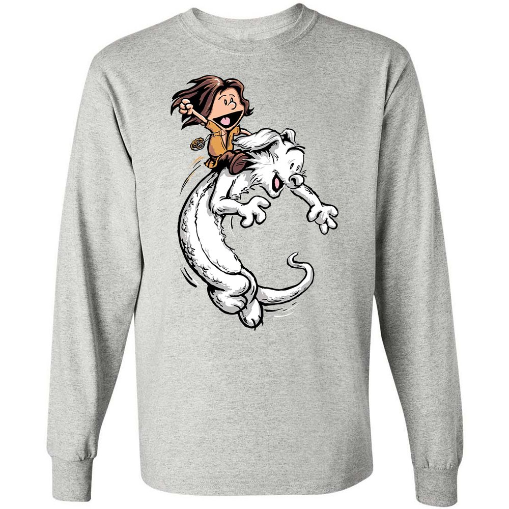 Long Sleeve T-Shirt - VL8L6VUH - Ash - 5
