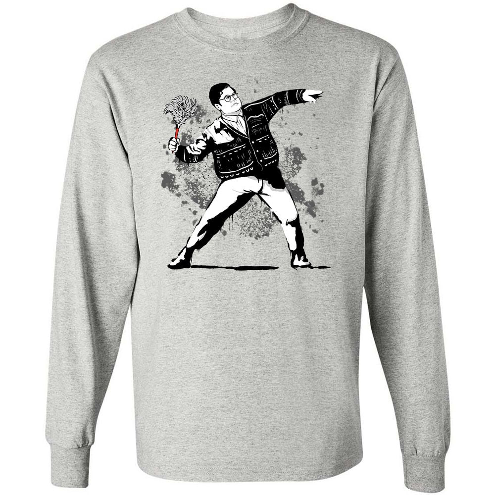 Long Sleeve T-Shirt - 7RWSM3B7 - Ash - 5