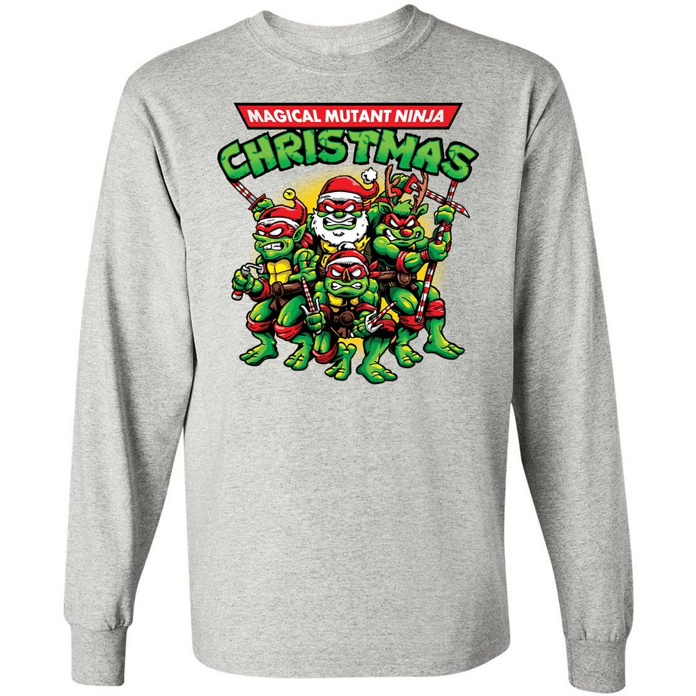 Long Sleeve T-Shirt - C9TQCZ6N - Ash - 5