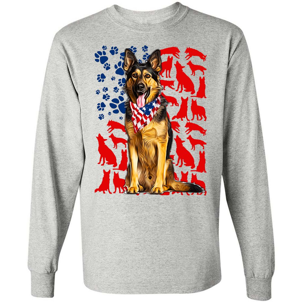 Long Sleeve T-Shirt - JUSGPTV1 - Ash - 5