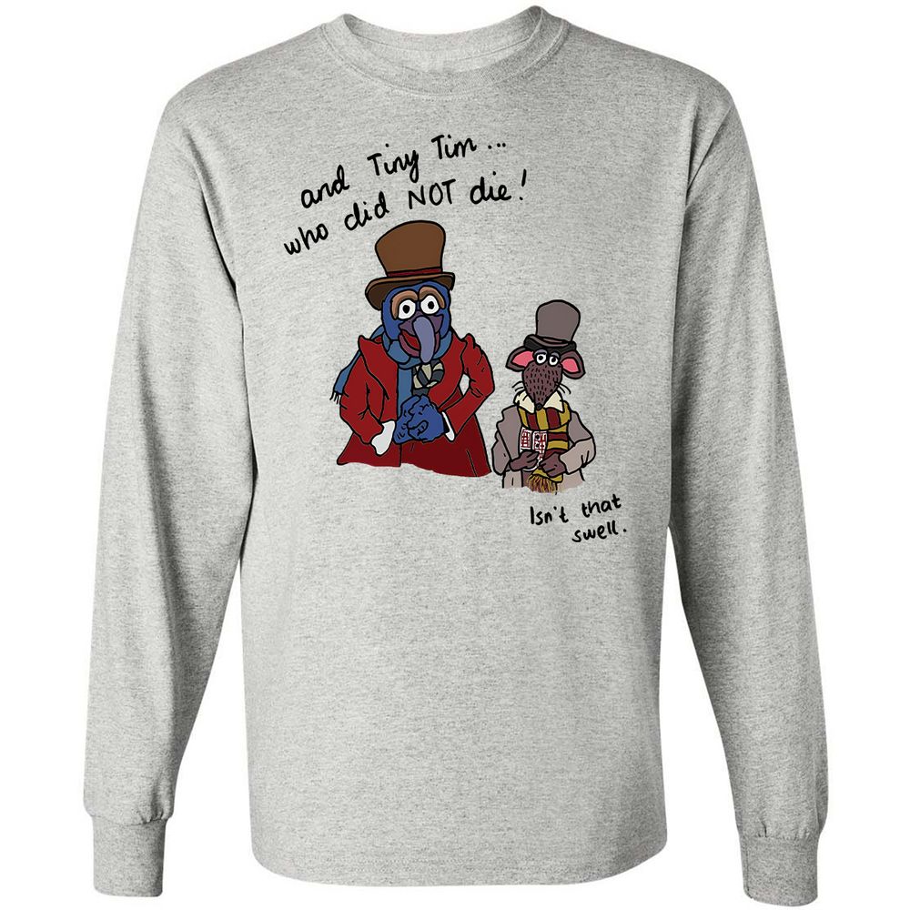 Long Sleeve T-Shirt - QLGNBJAZ - Ash - 5