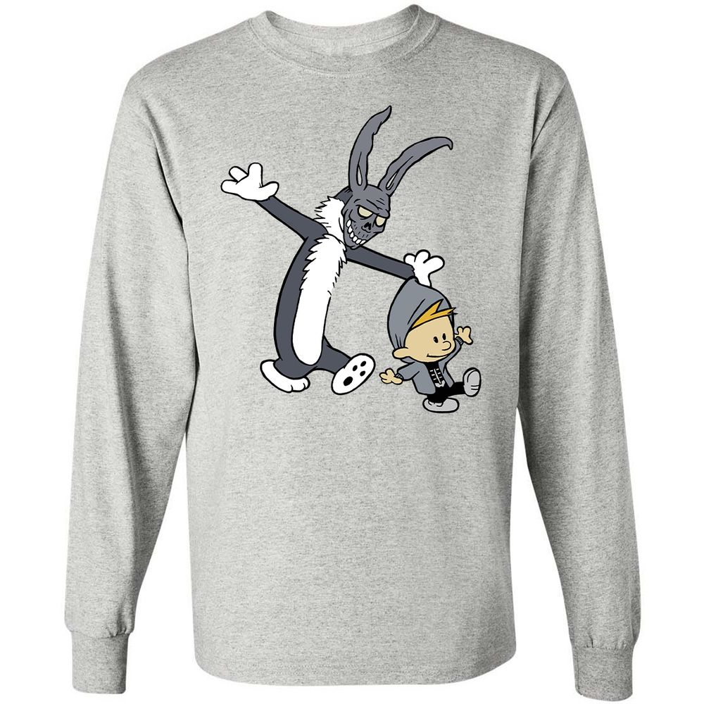 Long Sleeve T-Shirt - VTJN93HQ - Ash - 5