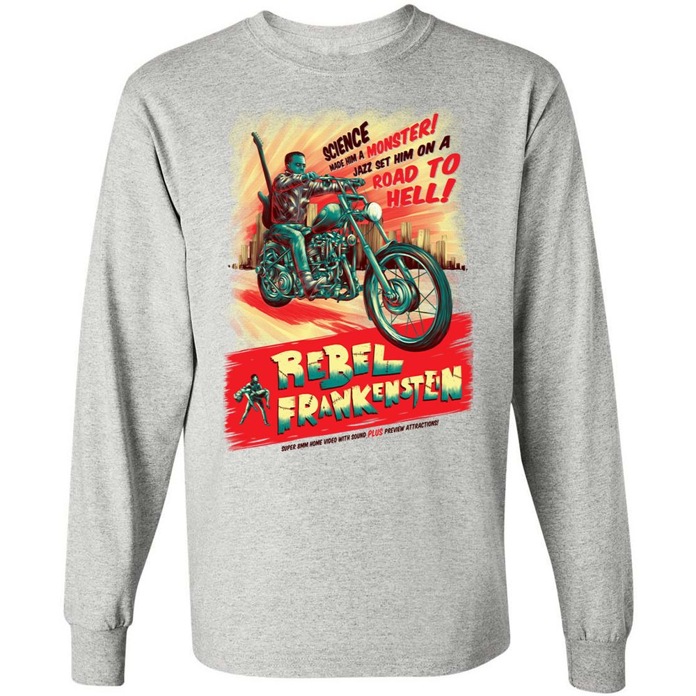 Long Sleeve T-Shirt - QVGCBFCH - Ash - 5