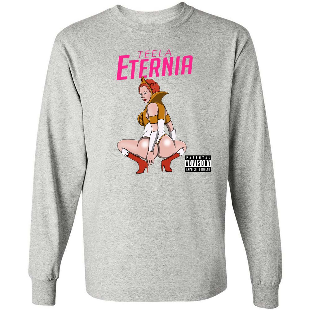 Long Sleeve T-Shirt - AVALQCQ4 - Ash - 5