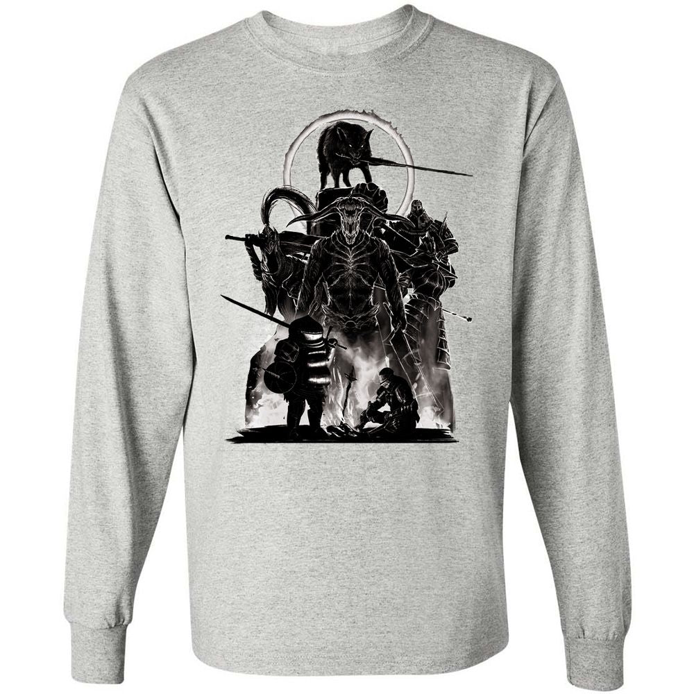 Long Sleeve T-Shirt - NZG5HDCG - Ash - 5