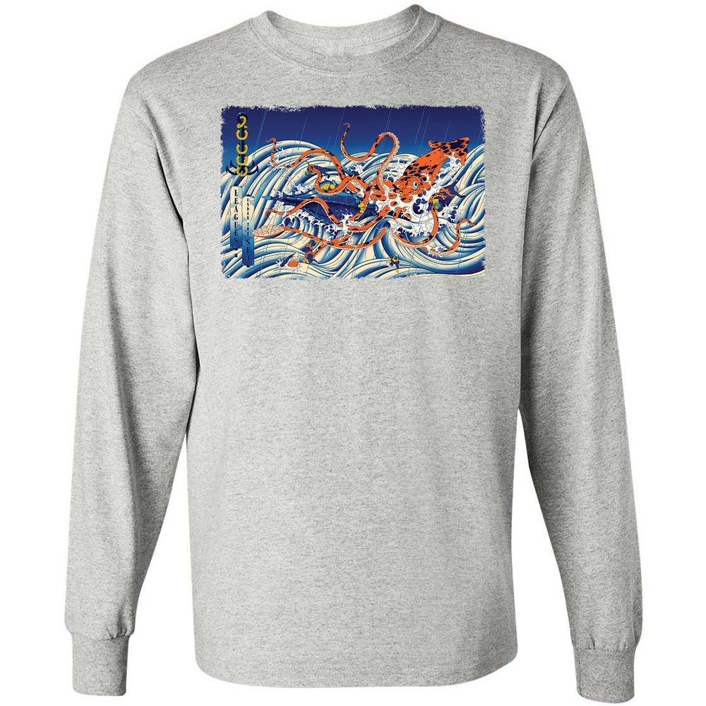 Long Sleeve T-Shirt - XQVHDVQ8 - Ash - 5