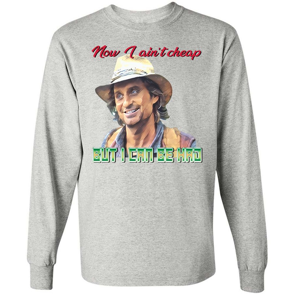 Long Sleeve T-Shirt - GS6WMLGQ - Ash - 5