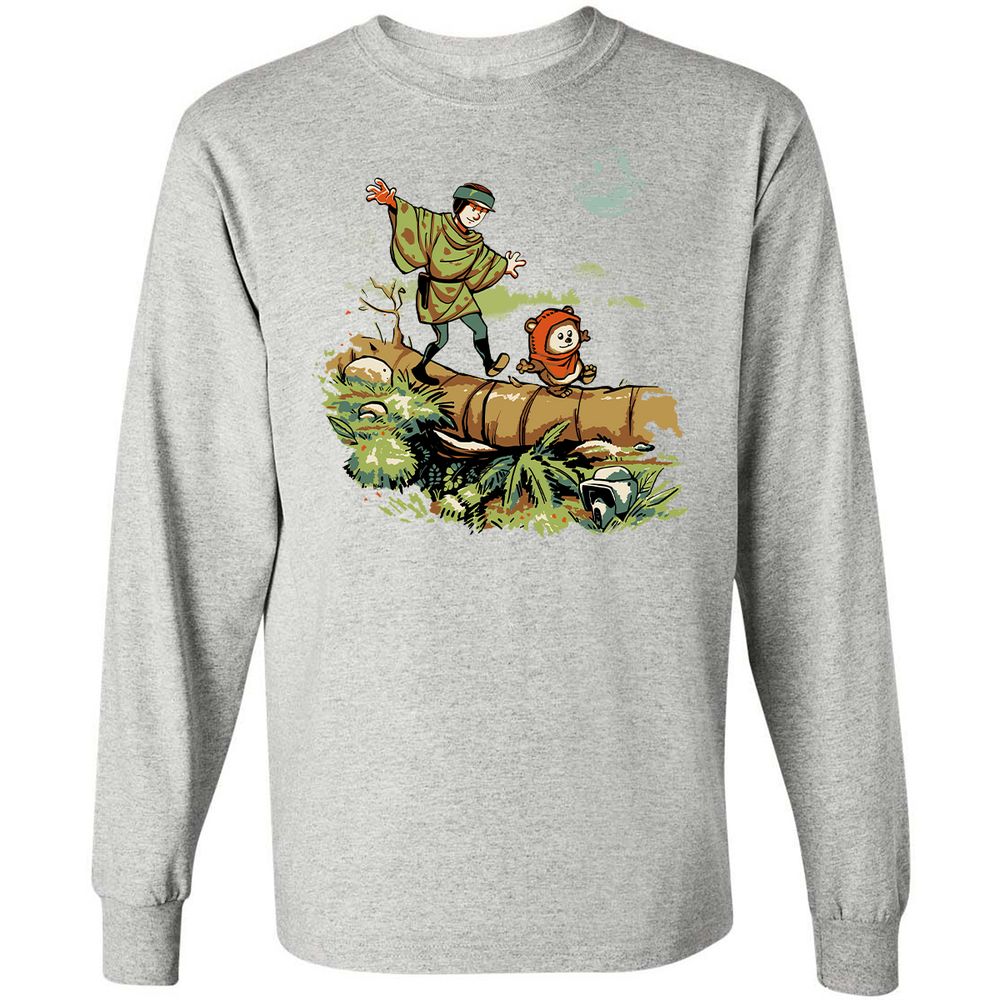 Long Sleeve T-Shirt - P4KFTRH5 - Ash - 5