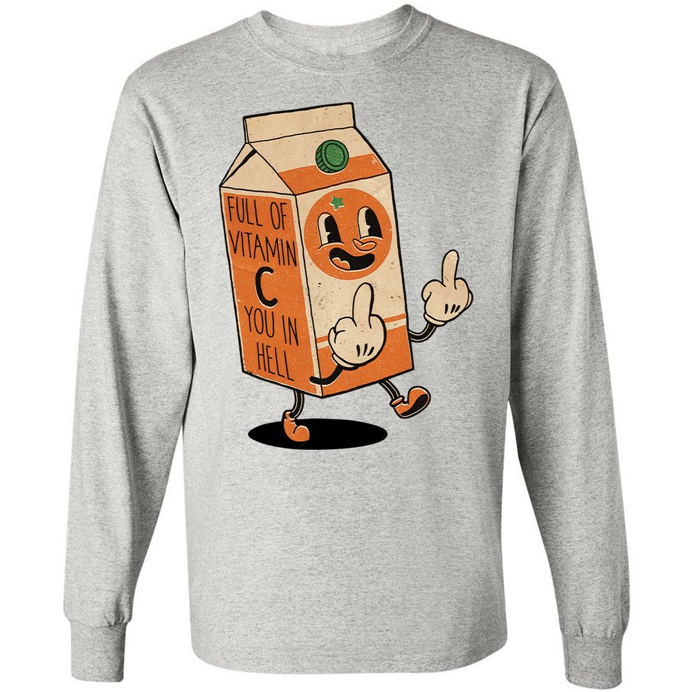 Long Sleeve T-Shirt - 2J2VYYZK - Ash - 5