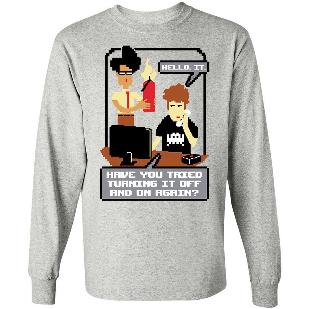 Long Sleeve T-Shirt - L7CNXY92 - Ash - 5