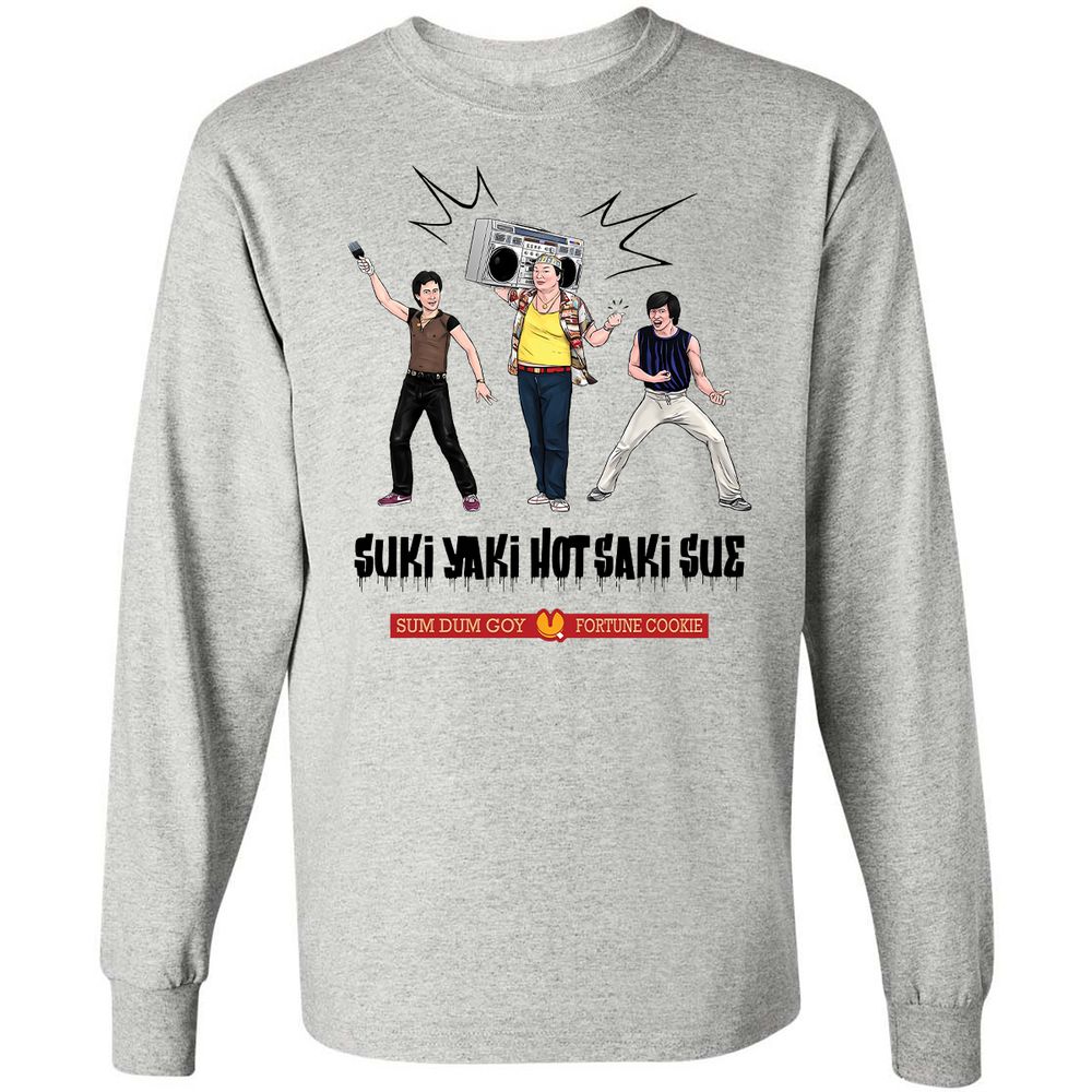 Long Sleeve T-Shirt - B7ABTDC1 - Ash - 5