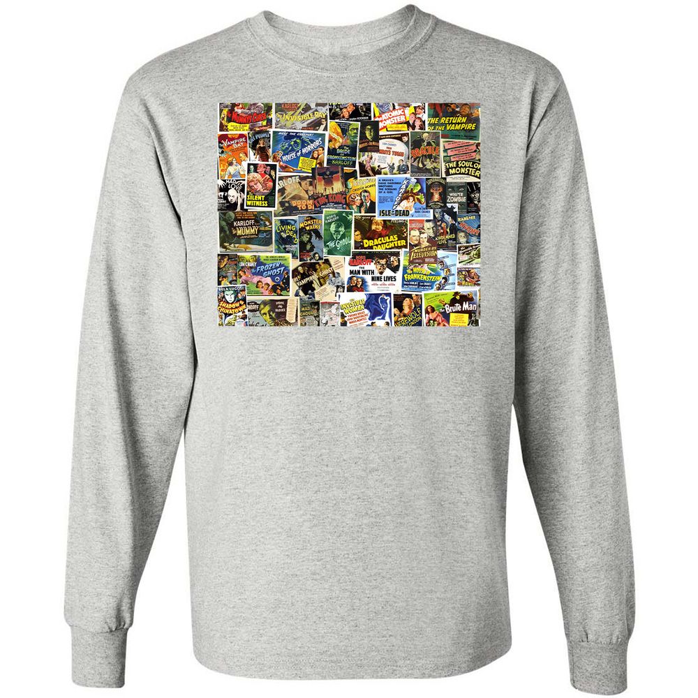 Long Sleeve T-Shirt - SE8HBWZC - Ash - 5