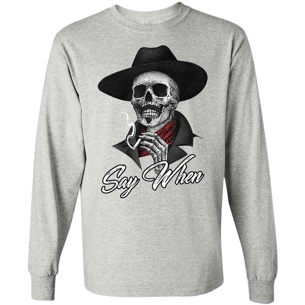 Long Sleeve T-Shirt - 46QYBKAG - Ash - 5