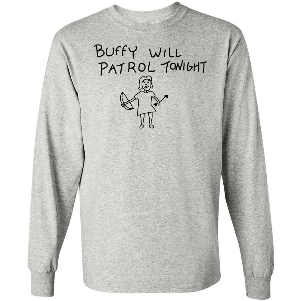 Long Sleeve T-Shirt - W7YRJQM6 - Ash - 5