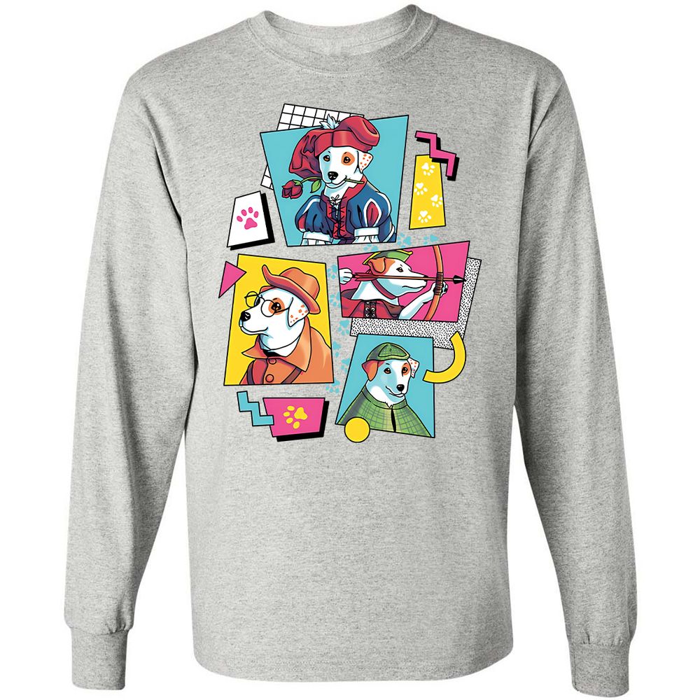 Long Sleeve T-Shirt - KXQET2MF - Ash - 5