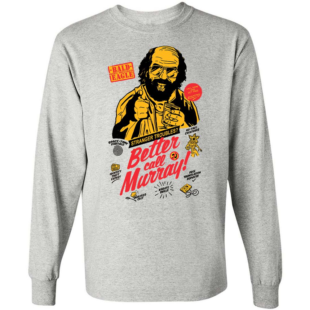 Long Sleeve T-Shirt - MANETHUU - Ash - 5