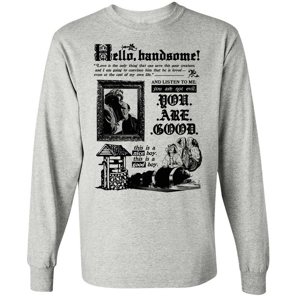 Long Sleeve T-Shirt - 9H6ZNKSG - Ash - 5