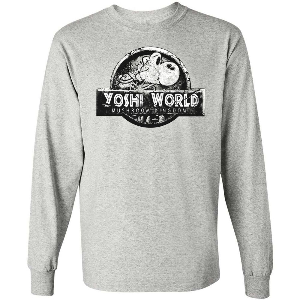 Long Sleeve T-Shirt - B5WC69ZY - Ash - 5