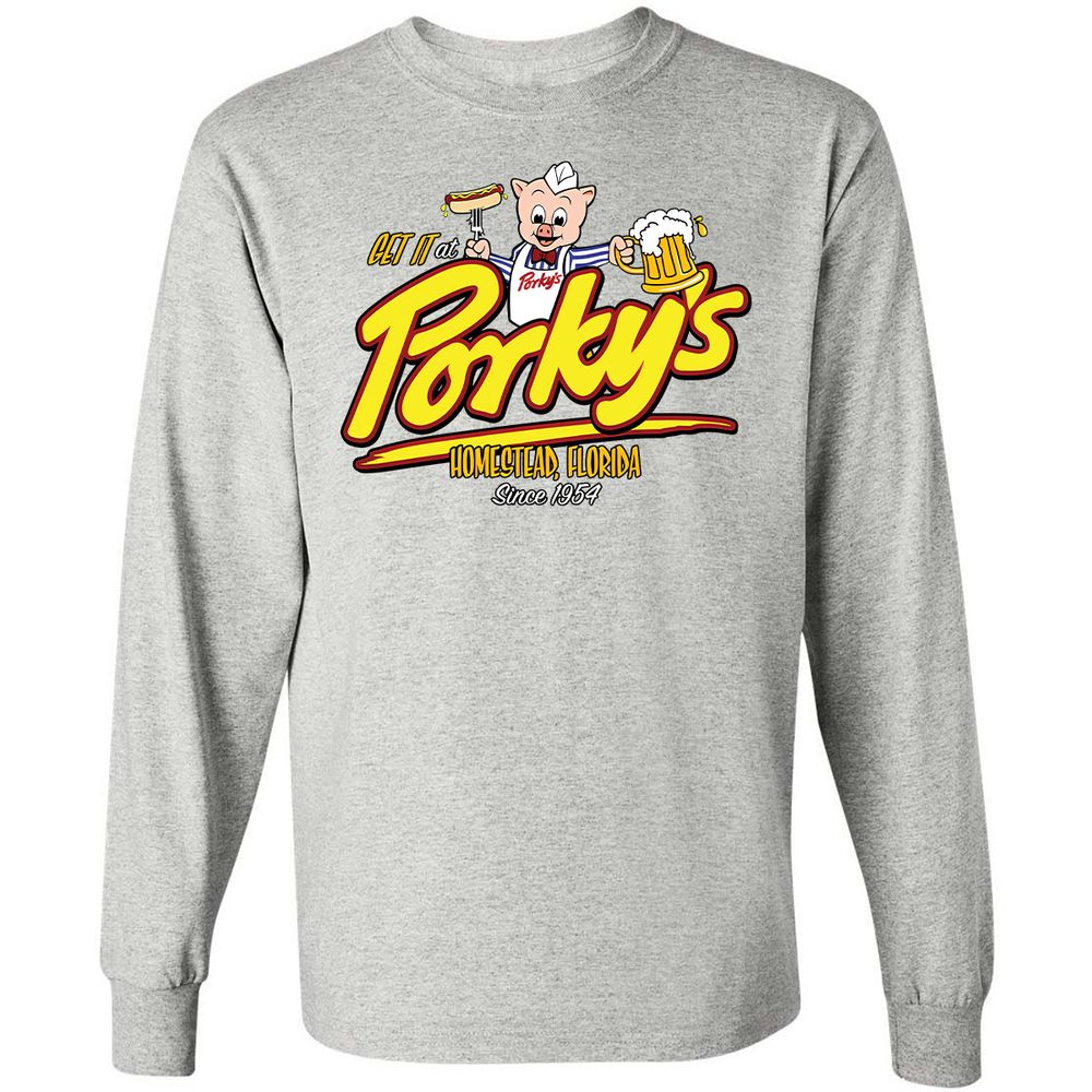 Long Sleeve T-Shirt - QK9VT9PY - Ash - 5