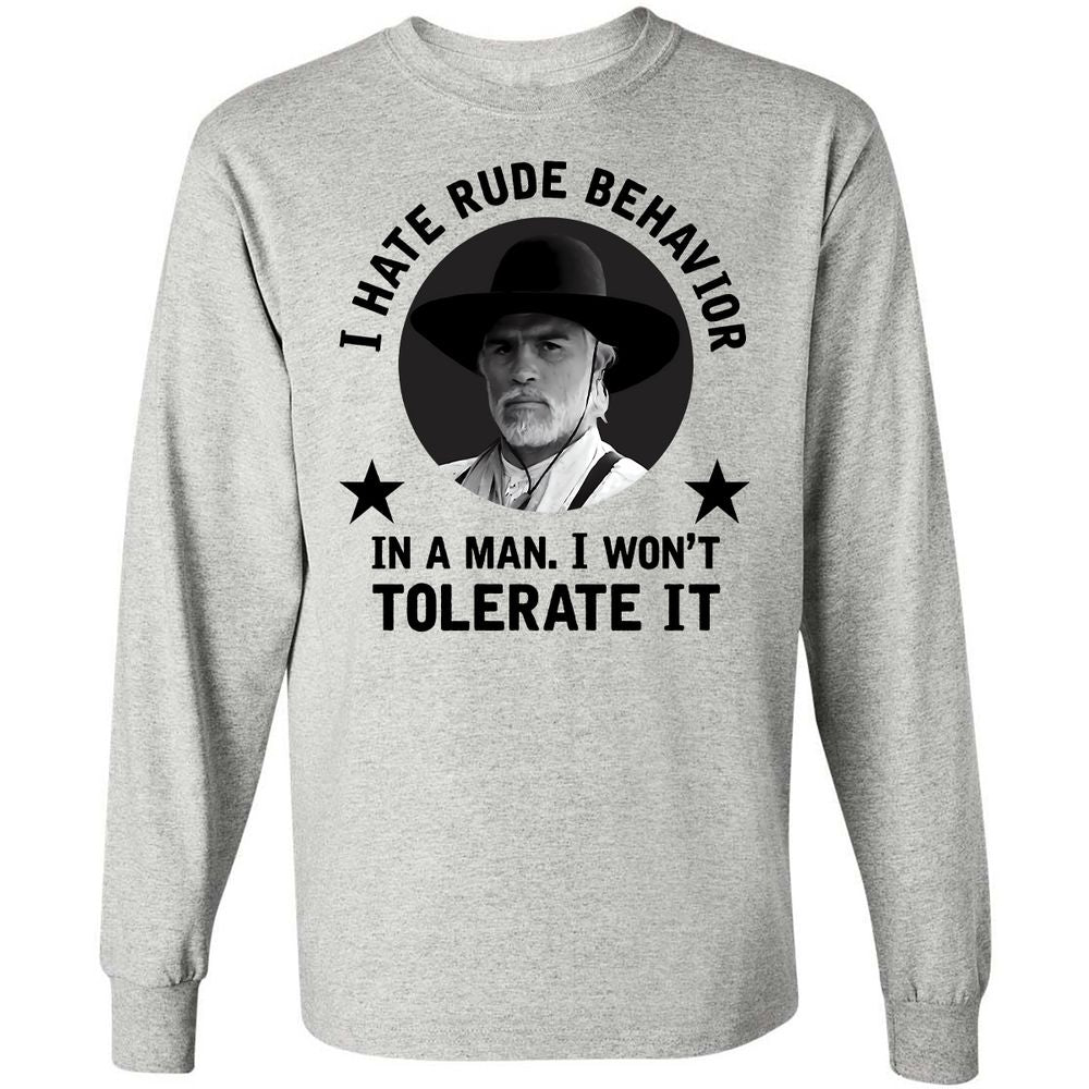 Long Sleeve T-Shirt - BQ9DNZ4N - Ash - 5
