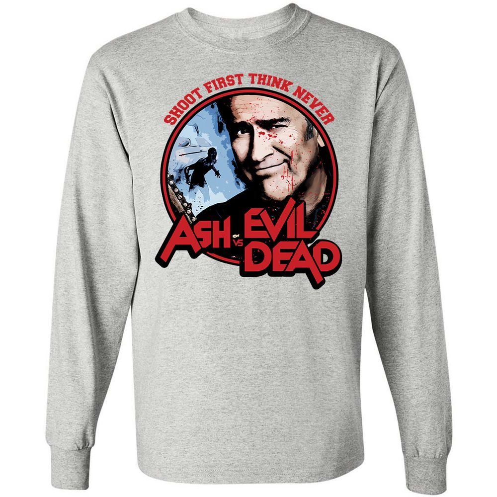 Long Sleeve T-Shirt - LFHJND7F - Ash - 5