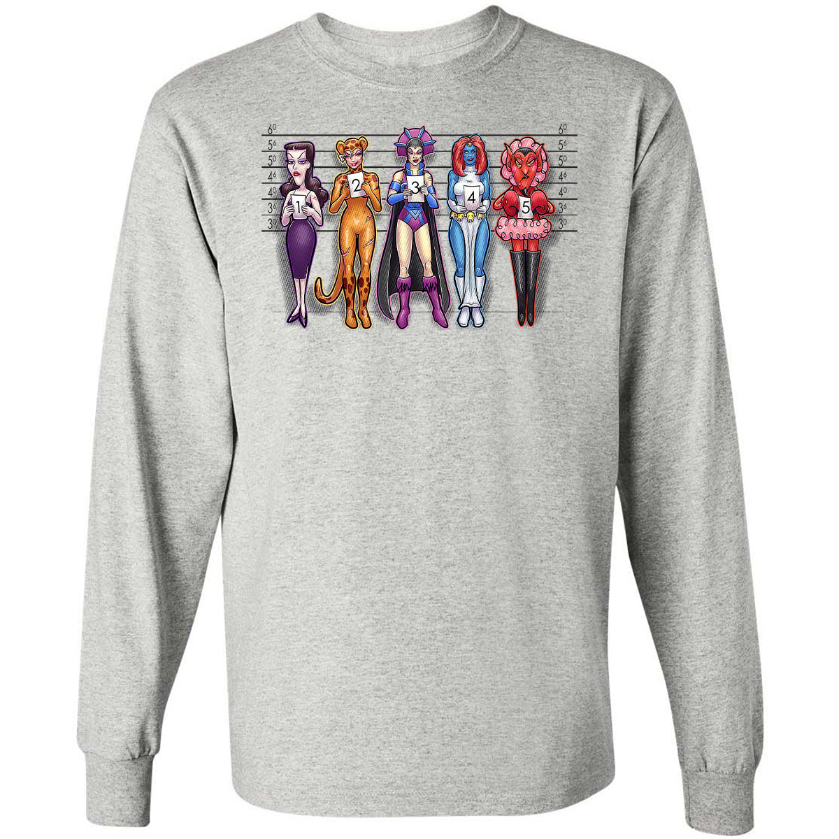 Long Sleeve T-Shirt - 59PL27PZ - Ash - 5