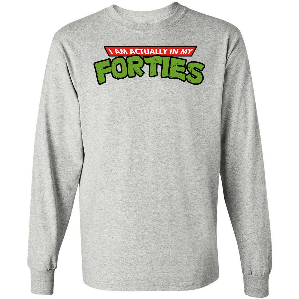 Long Sleeve T-Shirt - KTCX5ZYF - Ash - 5