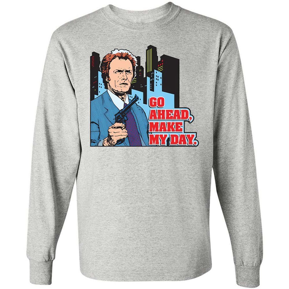 Long Sleeve T-Shirt - XZSZHKRY - Ash - 5