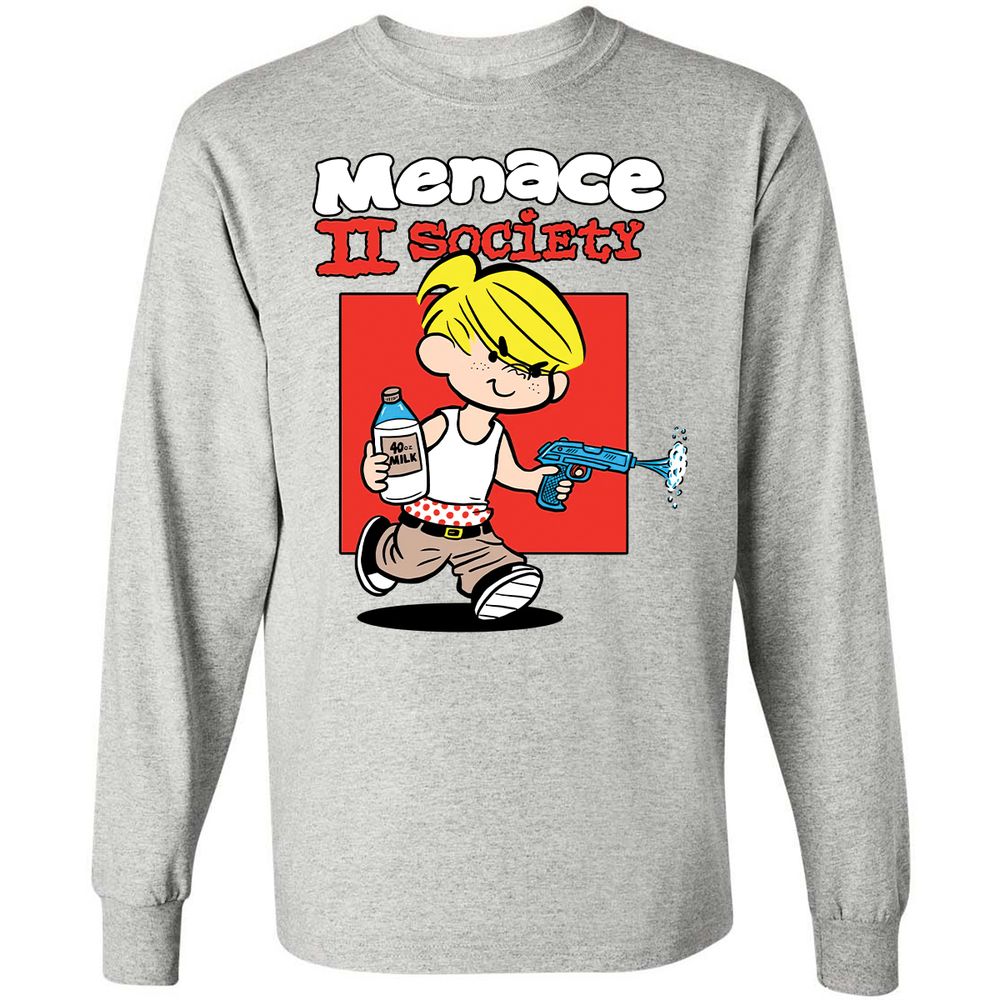 Long Sleeve T-Shirt - KP2MYNV7 - Ash - 5