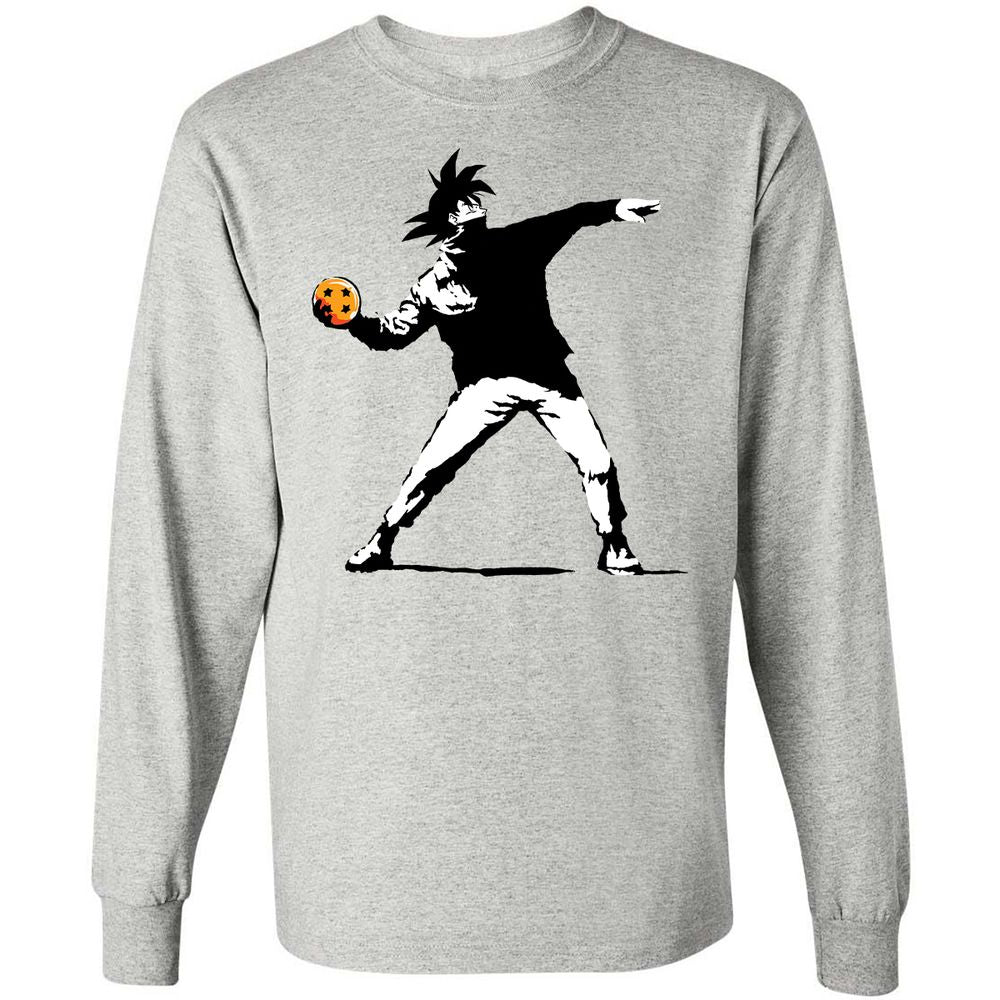 Long Sleeve T-Shirt - KQ6TTF2T - Ash - 5