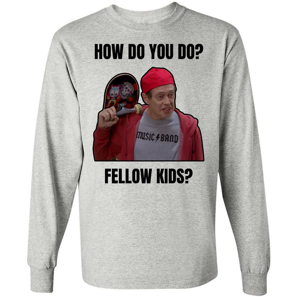 Long Sleeve T-Shirt - PBX3QDB2 - Ash - 5