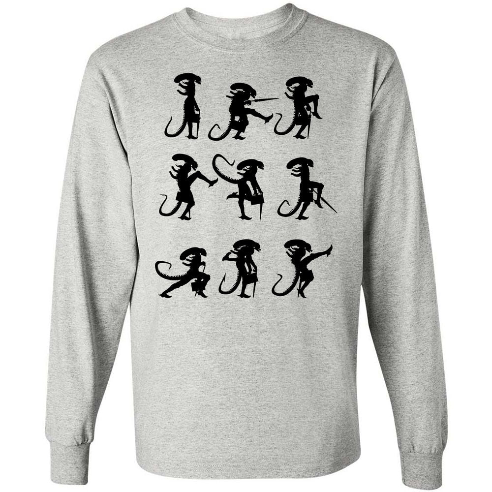 Long Sleeve T-Shirt - 4XWCW9LJ - Ash - 5