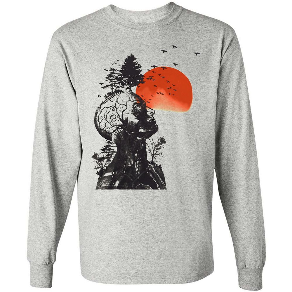 Long Sleeve T-Shirt - AY1LBZCS - Ash - 5