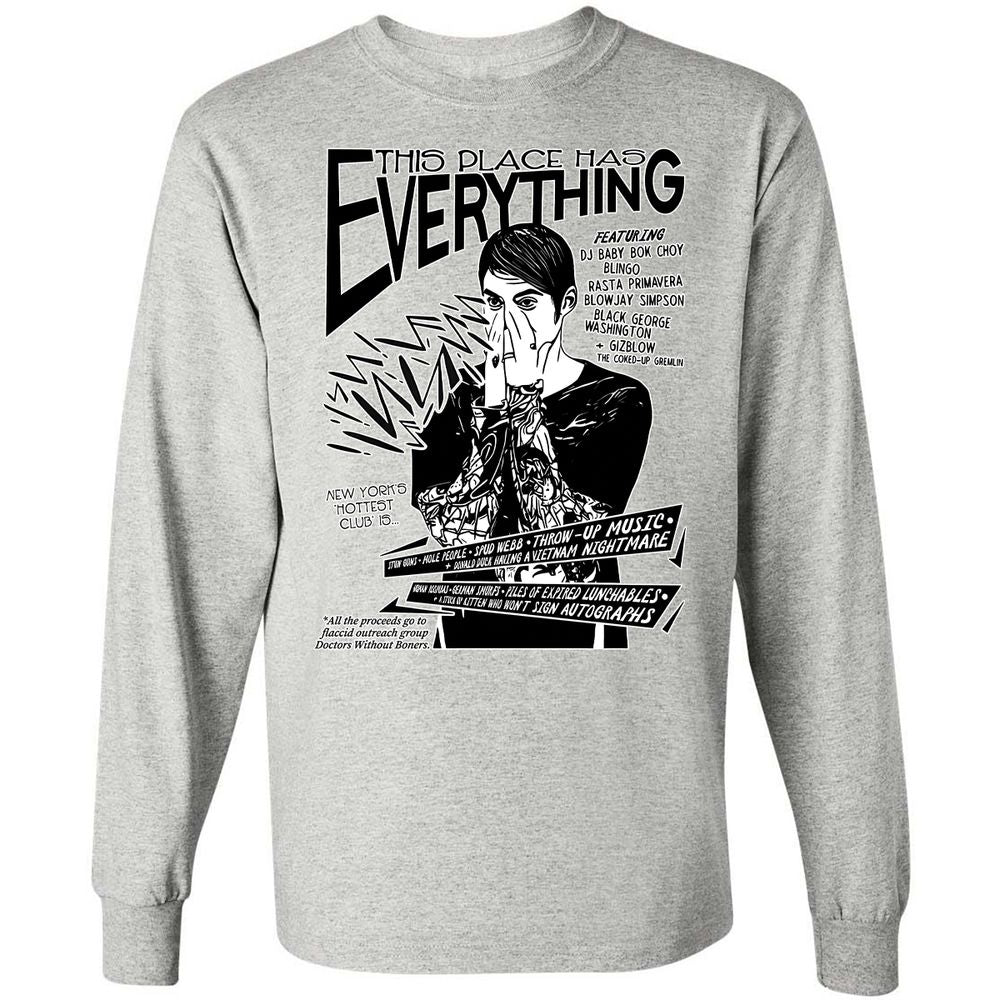 Long Sleeve T-Shirt - Y34Q338G - Ash - 5